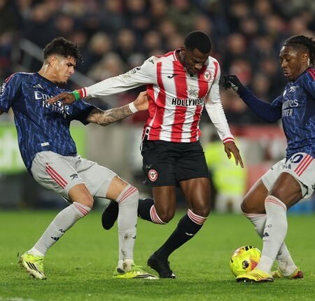 Hasil EPL: Arsenal Tertahan Imbang 1-1 di Kandang Brentford