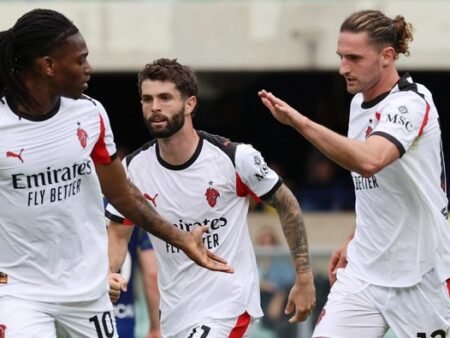 Rabiot Jadi Pahlawan Kemenangan AC Milan 1-0 Saat Menghadapi Verona